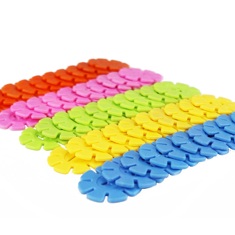 Snowflakes thickening children's educational puzzle insert block inserts