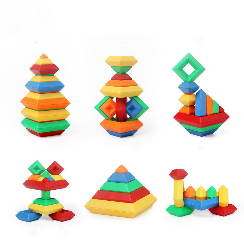 Kids Wooden Rainbow Stacker – Montessori Color & Shape Learning Toy - Brandfluence Tech
