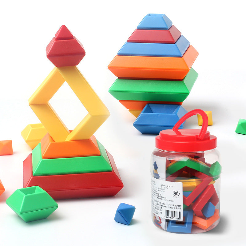 Kids Wooden Rainbow Stacker – Montessori Color & Shape Learning Toy - Brandfluence Tech