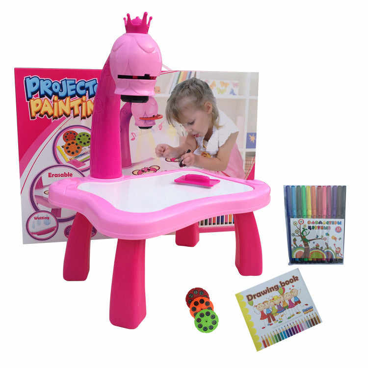 Portable LED Projector Art Drawing Table for Kids – Interactive Drawing & Learning Desk
