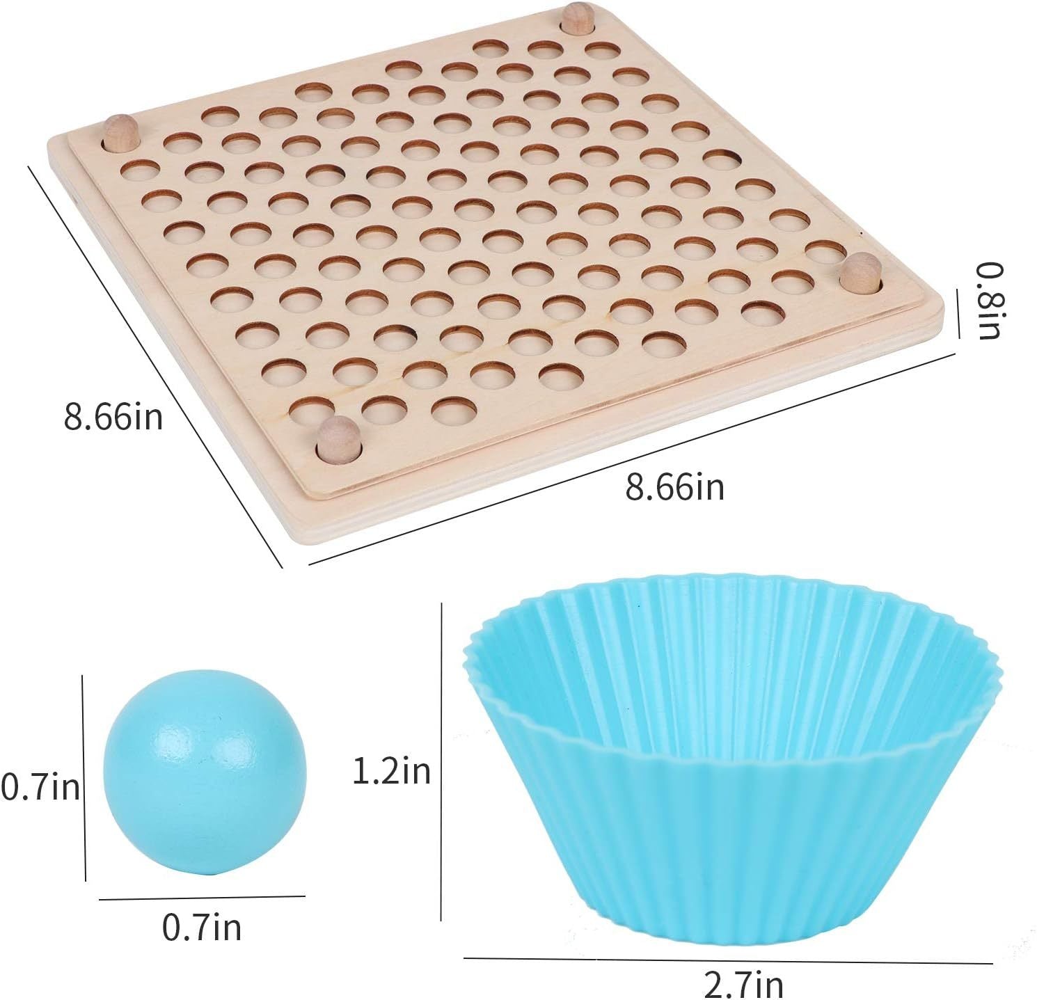 Wooden Peg Board Beads Game, Learning Montessori Toys,Color Sorting Stacking Matching Toys For Toddlers, Counting Toy For Kids, Educational Games For Fine Motor Math, Gift For Girls And Boys