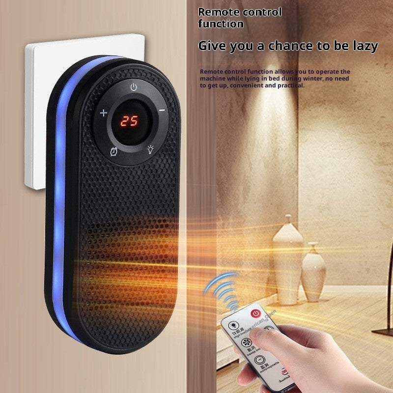 180° Rotatable Electric Heater with Timer & Remote – Compact Heater with LED Display