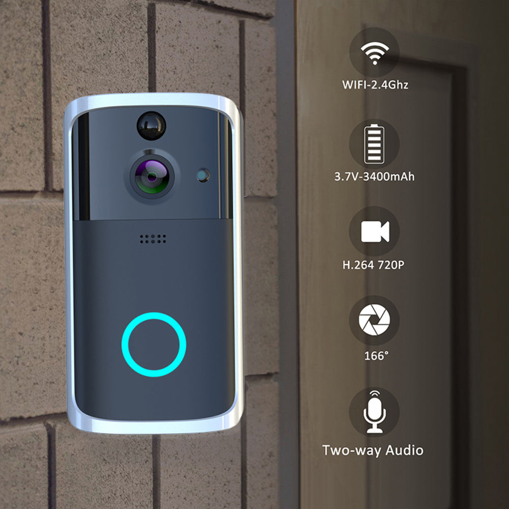 WiFi Video Doorbell Camera – Smart HD Security Doorbell with Night Vision & 2‑Way Audio