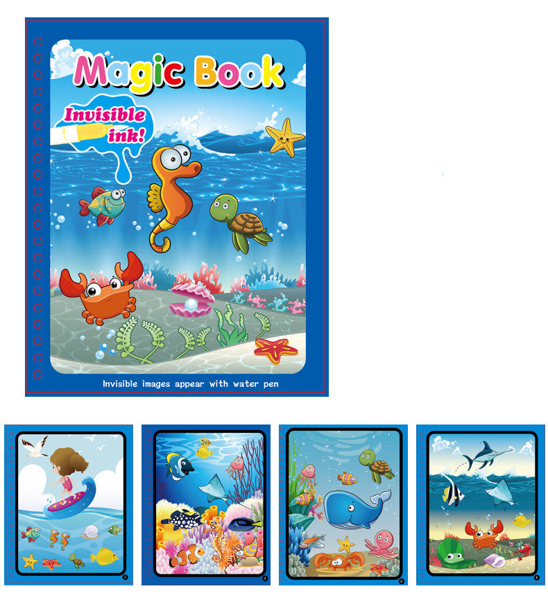 Children’s Magic Water Painting Book – Reusable Coloring Book for Kids, Toddler Art & Creativity