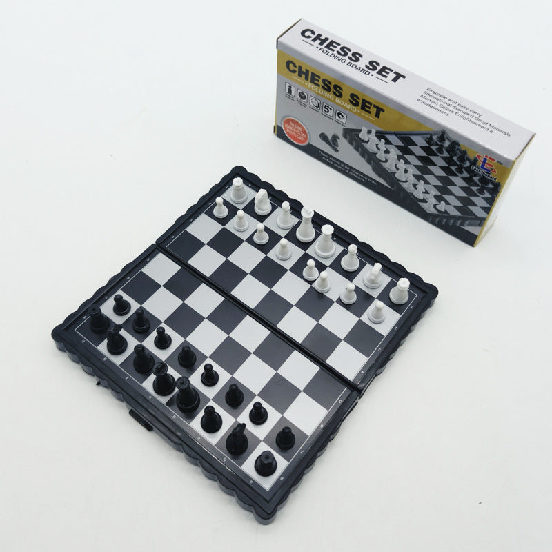 Mini Foldable Magnetic Portable Chess Set – Travel & School Game Board