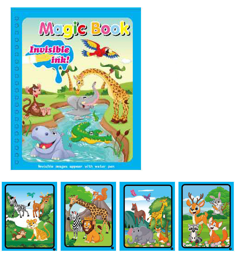 Children’s Magic Water Painting Book – Reusable Coloring Book for Kids, Toddler Art & Creativity