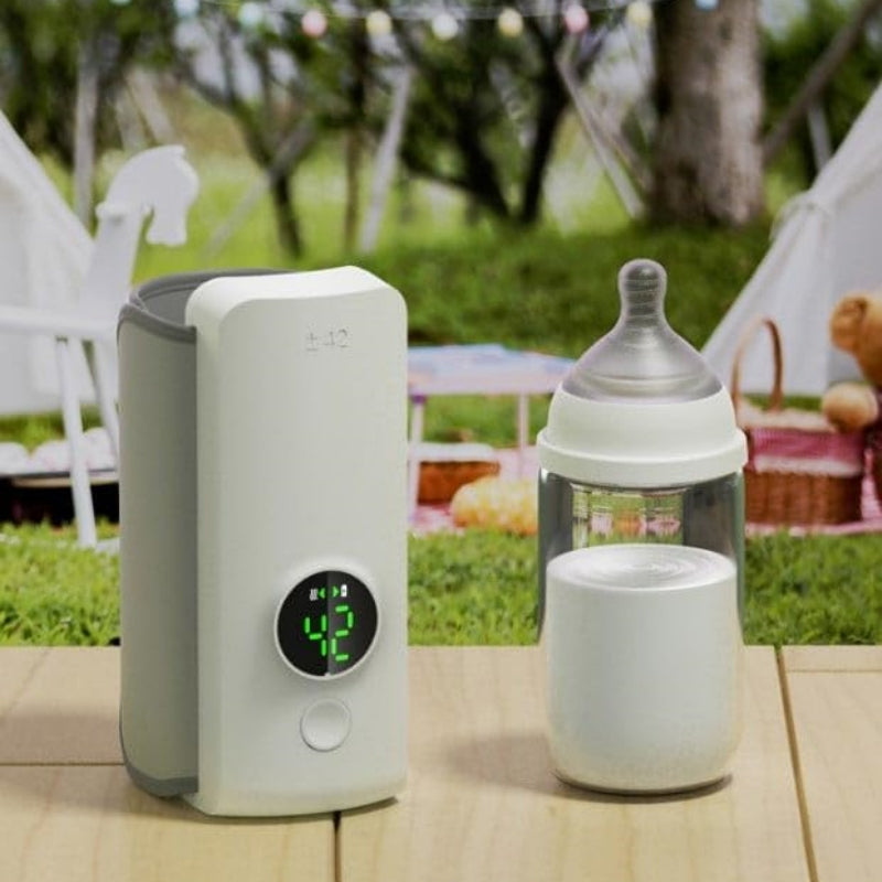Portable Wireless Rechargeable Baby Bottle Warmer – USB Milk Warmer & Insulation Sleeve