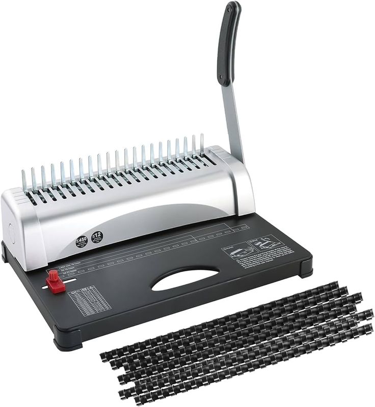 Manual office comb binding machine