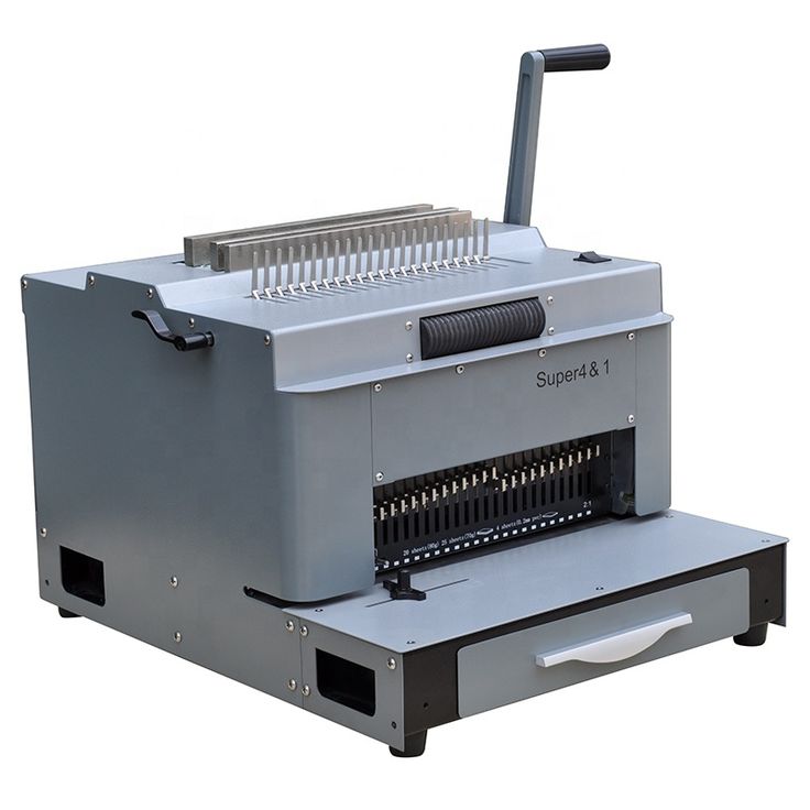 Manual office comb binding machine