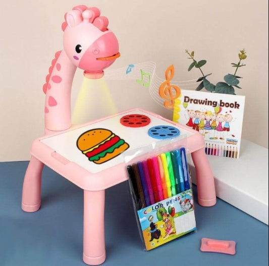 Portable LED Projector Art Drawing Table for Kids – Interactive Drawing & Learning Desk