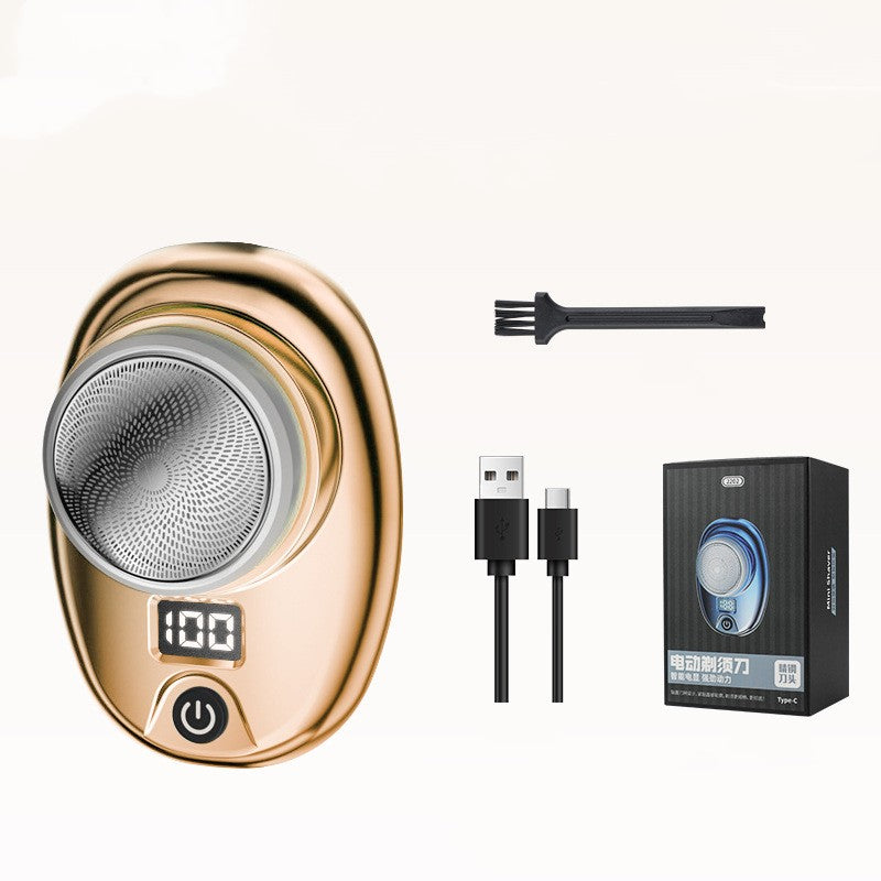 Digital Waterproof Travel Electric Shaver – USB Rechargeable Portable Razor