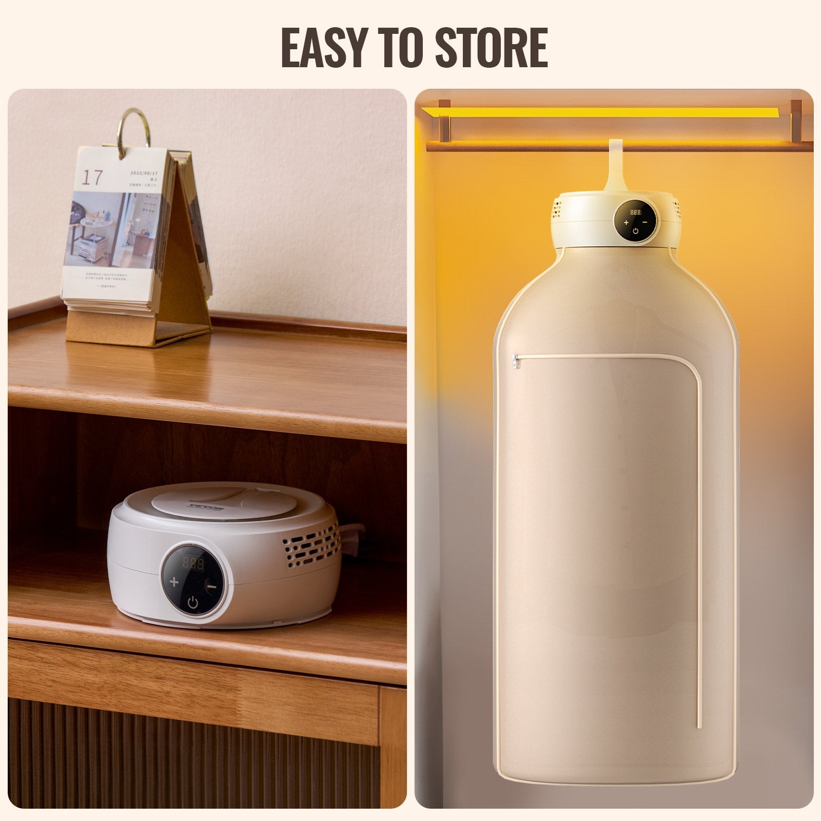 Portable Mini Dryer for Clothes - Quick Dry, Travel-Friendly.