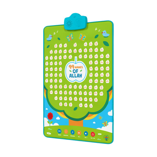 99 Names of Allah Interactive Audio Mat & Wall Art | Learn About All 99 Names of Allah with Stories & Memorisation Function - Brandfluence Tech