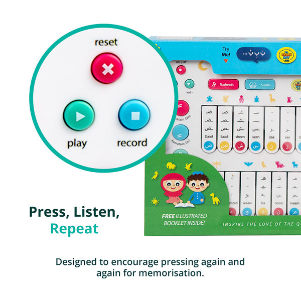My Quran Pad | Interactive Arabic Alphabet Learning Pad For Kids - Brandfluence Tech