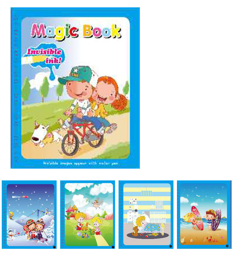 Children’s Magic Water Painting Book – Reusable Coloring Book for Kids, Toddler Art & Creativity