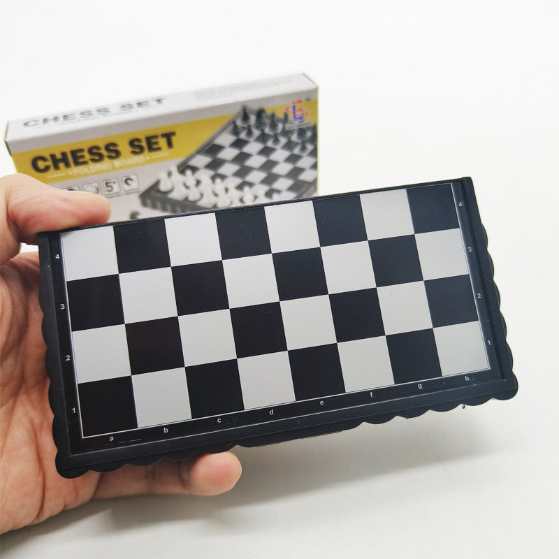 Mini Foldable Magnetic Portable Chess Set – Travel & School Game Board