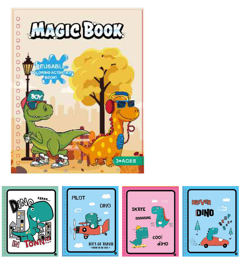 Children’s Magic Water Painting Book – Reusable Coloring Book for Kids, Toddler Art & Creativity