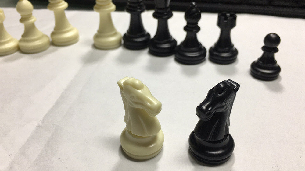 Plastic International Chess Pieces 49 mm – Staunton-Style Chessmen (No Board)