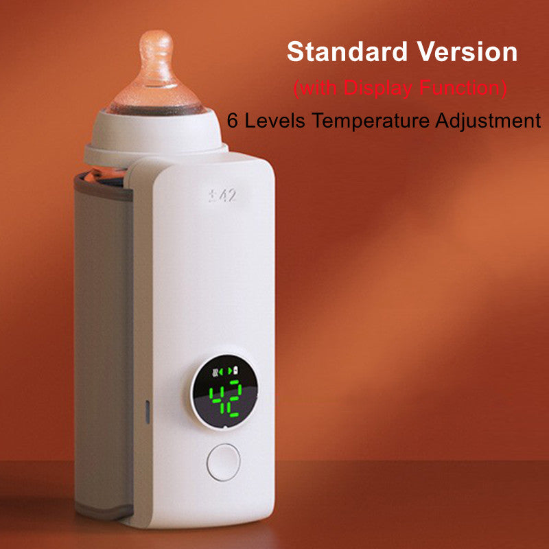 Portable Wireless Rechargeable Baby Bottle Warmer – USB Milk Warmer & Insulation Sleeve