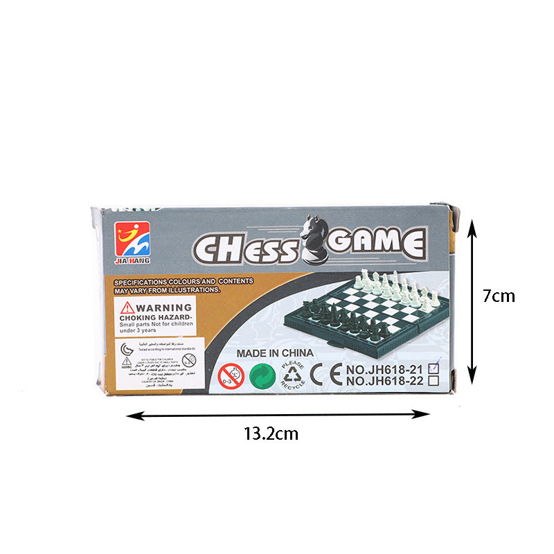 Mini Foldable Magnetic Portable Chess Set – Travel & School Game Board