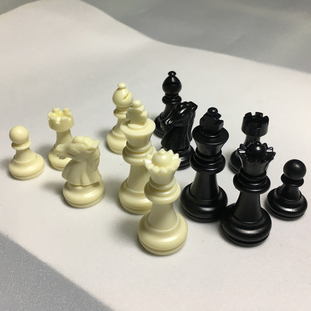 Plastic International Chess Pieces 49 mm – Staunton-Style Chessmen (No Board)