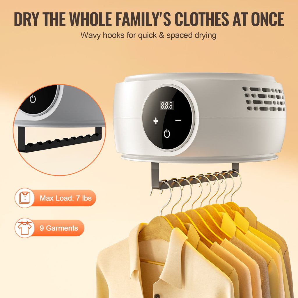 Portable Mini Dryer for Clothes - Quick Dry, Travel-Friendly.