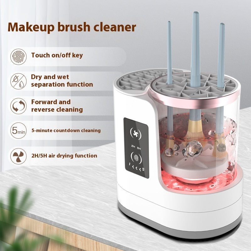 Rechargeable Automatic Makeup Brush Cleaner – Quick‑Dry Cleaning Tool for All Brushes